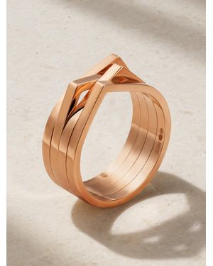 Repossi Antifer 18-Karat Rose Ring - Metallic