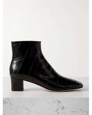 LEGRES 83 Eel Ankle Boots - Black