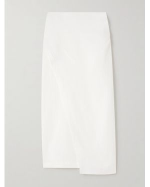 Faithfull the Brand Suis Wrap-Effect Linen Midi Skirt - White