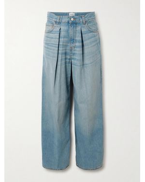 Haikure Candy Pleated Boyfriend Jeans - Blue