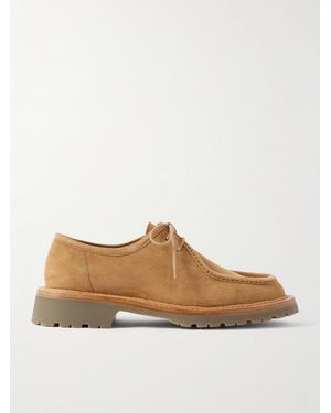 LEGRES Suede Brogues - White
