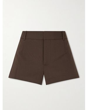 SIR. Dylan Shorts Mit Geradem Bein Aus Webstoff - Braun