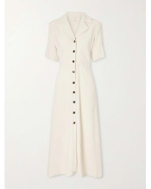 Giuliva Heritage Woven Midi Dress - Natural