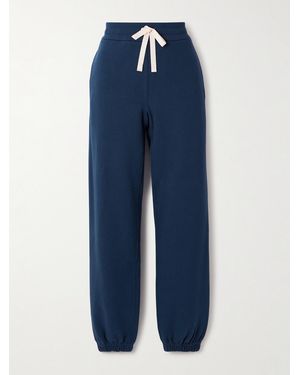 Jil Sander Cotton-Jersey Track Trousers - Blue