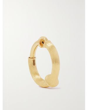 Ole Lynggaard Copenhagen Nature Small 18-Karat Single Hoop Earring - Metallic