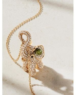 Ole Lynggaard Copenhagen Kette Aus 18 Karat Mit Diamanten Und Turmalinen - Natur