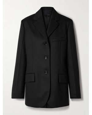 Proenza Schouler Archer Wool-Blend Twill Blazer - Black