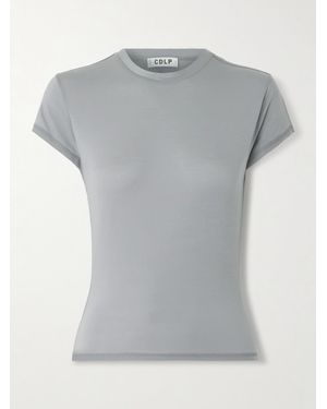 CDLP T-Shirt Aus Stretch-Lyocell - Grau