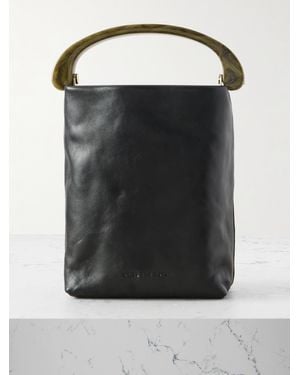 Dries Van Noten Mini Tote Aus Leder - Schwarz