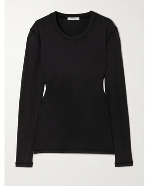 Lemaire Cotton-Jersey T-Shirt - Black