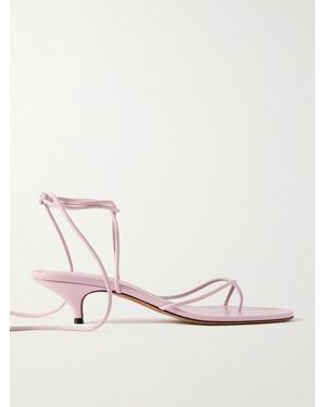Proenza Schouler Slash Tie Leather Sandals - Pink