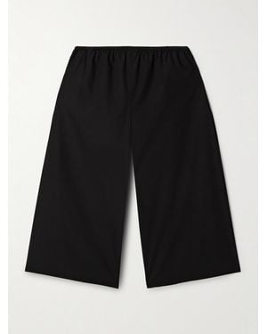 The Row Eliot Shorts Aus Baumwollpopeline - Schwarz