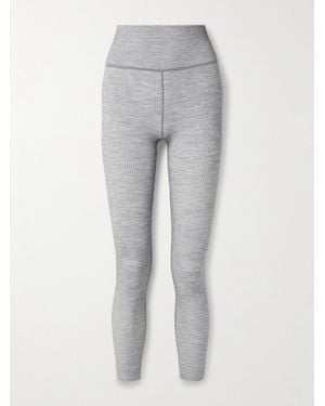 CORDOVA Stowe Ribbed Wool-Blend Leggings - Gray