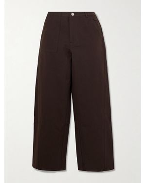 Deiji Studios Pocket Organic Wide-Leg Jeans - Brown