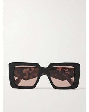 Prada Square-Frame Acetate Sunglasses - Black