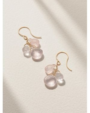 Melissa Joy Manning 14-Karat Recycled Rose Quartz Earrings - Natural