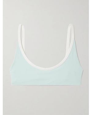 Marysia Swim Calcutta Two-Tone Bikini Top - White