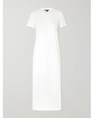 James Perse Cotton-Blend Jersey Maxi Dress - White