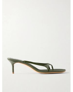 Acne Studios Patent-Leather Sandals - Natural