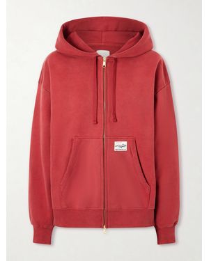 Aimé Leon Dore Full-Zip Cotton Hoodie - Red