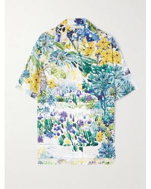 Mary Katrantzou Vero Printed Twill Shirt - Blue