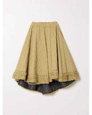 Moncler Genius 1952 Ruffled Quilted Shell Skirt - Natur