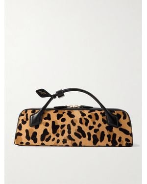 Alaïa Le Teckel Tote Aus Kalbshaar Mit Leopardenprint Und Lederbesätzen - Mehrfarbig