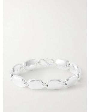 LIE STUDIO The Monica Versilbertes Armband - Weiß