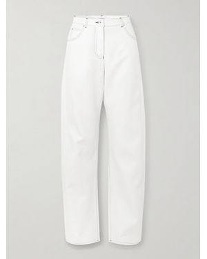 Ferragamo Barrel-Leg Jeans - White