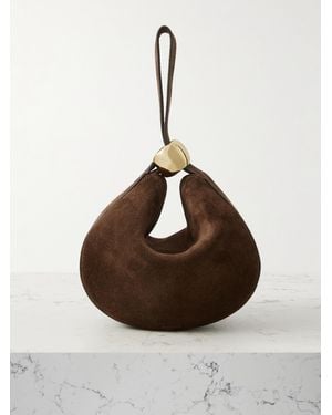 Amanu The Zambia Embellished Suede Tote - Brown