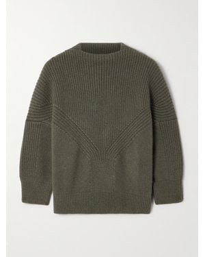 Sa Su Phi Armour Ribbed Cashmere Jumper - Green