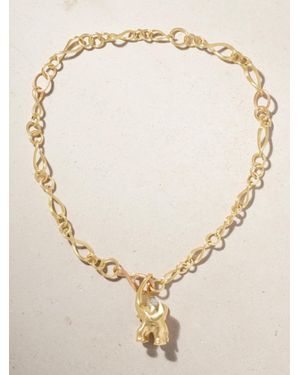 Ole Lynggaard Copenhagen Elephant Large 18-Karat Diamond Necklace - Natural