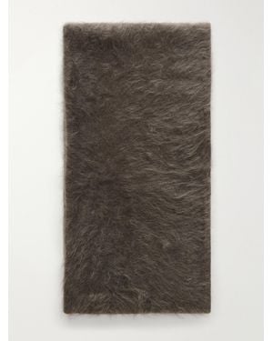Lisa Yang Brushed Cashmere Scarf - Gray