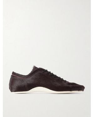 Dries Van Noten Calf-Hair Trainers - Brown