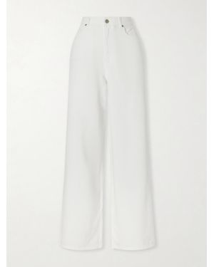 La Ligne High-Rise Wide-Leg Jeans - White