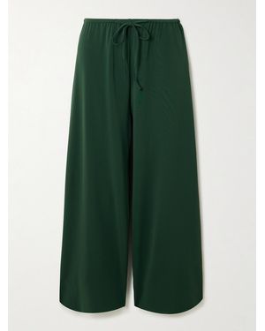 Eres Zelie Stretch-Jersey Straight-Leg Trousers - Green