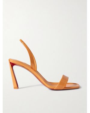 Christian Louboutin O Condora 85 Patent-Leather Slingback Sandals - Pink