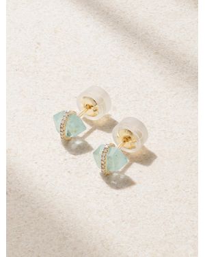 Melissa Joy Manning 14-Karat Recycled, Aquamarine And Herkimer Diamond Earrings - Natural