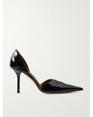 Calvin Klein Erin D'Orsay 75 Patent-Leather Pumps - Black