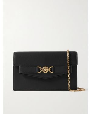 Versace Schultertasche Aus Leder - Schwarz
