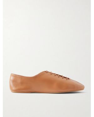 Jamie Haller The Jazz Slipper Leather Brogues - Brown