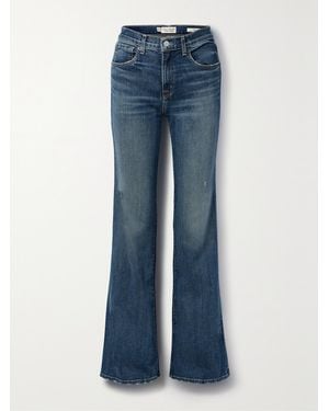Nili Lotan Celia High-Rise Straight-Leg Jeans - Blue