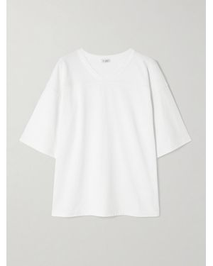 St. Agni Match Panelled Organic Cotton-Jersey T-Shirt - White