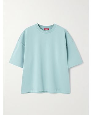 STAUD Stretch-Jersey T-Shirt - Blue