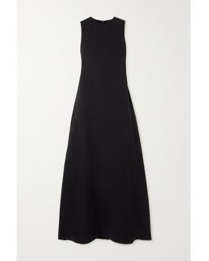 The Row Eno Silk-Crepe Maxi Dress - Black