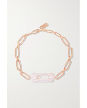 Messika My Move 18-Karat Rose Diamond Bracelet - White