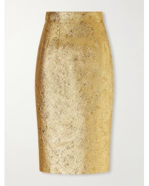 Dolce & Gabbana Brocade Knee-Length Skirt - Yellow