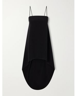 Cult Gaia Kera Drop-Tail Silk-Crepe Mini Dress - Black