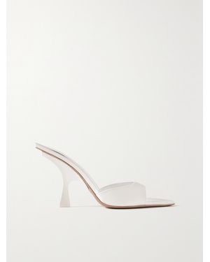 The Attico Ester Leather Mules - Natural