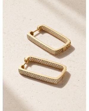 Ofira Mini Box 18-Karat Diamond Hoop Earrings - Natural